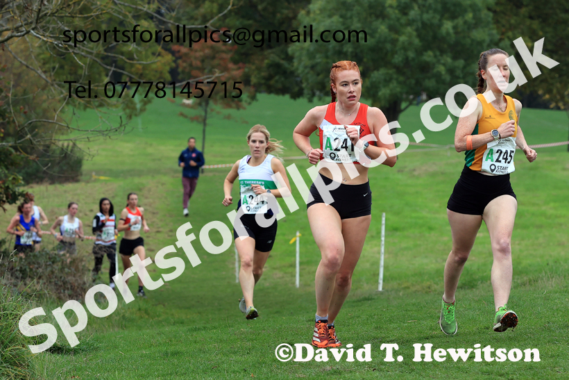 Senior Womens relay, 2025 Northern Cross Country Relays, Graves Park, Sheffield. Photo: David T. Hewitson/Sports for All Pics